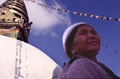 Woman with Stupa