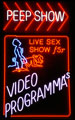 Peep Show Sign